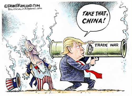 jpg Political Cartoon: China and US trade war