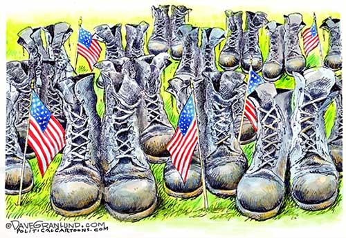 jpg Political Cartoon: Memorial Day, Empty Boots