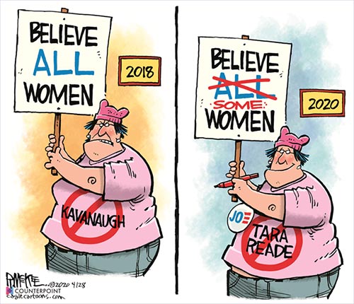 jpg Political Cartoon: Believe Some Women 