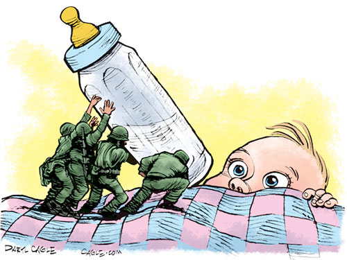 jpg Political Cartoon: Military Delivers Baby Formula 