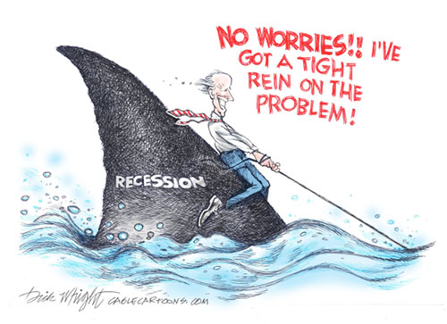 jpg Political Cartoon: Biden Has Grip On Recession