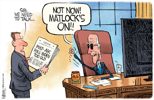 jpg Political Cartoon: New Poll Hits Biden Age