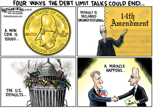jpg Political Cartoon: How the debt limit talks end