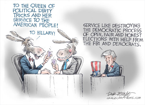 jpg Political Cartoon: Hillary and the Durham Report 