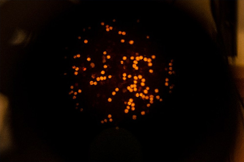 jpg Anushka Rajagopalan analyzes tubes of water and sediment collected by Woods Hole Oceanographic Institution researchers in Alaska and examines the cells of the toxic Alexandrium catenella algae under a microscope using fluorescent probes...