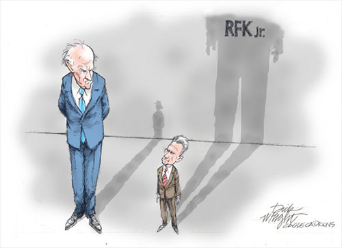 jpg Political Cartoon: Robert F. Kennnedy, Jr. Gaining Stature