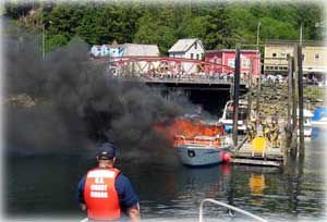 Boat Fire...