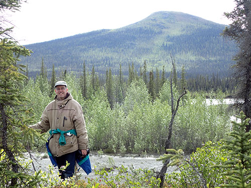 jpg Peter Jenniskens, a meteor astronomer with the SETI (Search for Extraterrestrial Intelligence) Institute in Mountain View, California, searches for meteorites near the Middle Fork of the Chandalar River. 