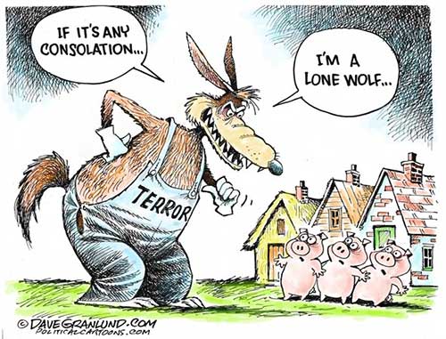 jpg Editorial Cartoon: Lone Wolf Terrorism 