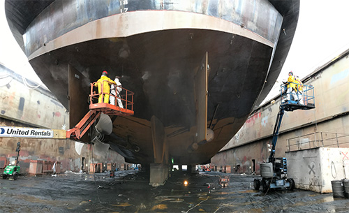 jpg Columbia's propeller system needs additional repairs 