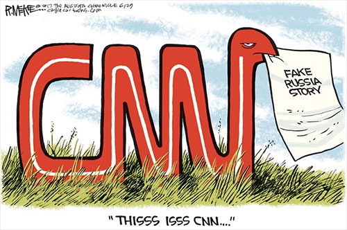 jgp Editorial Cartoon: CNN Snake
