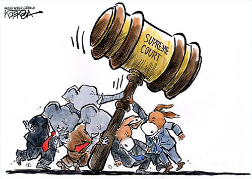 jpg Political Cartoon: Full Court Press 