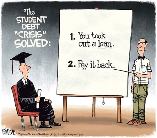 jpg Political Cartoon: Student Loan Crisis Solved 