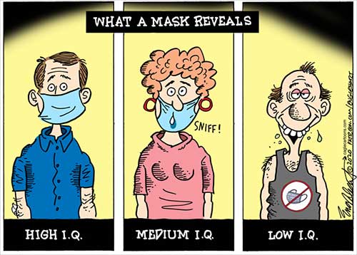 jpg Political Cartoon: What A Mask Reveals