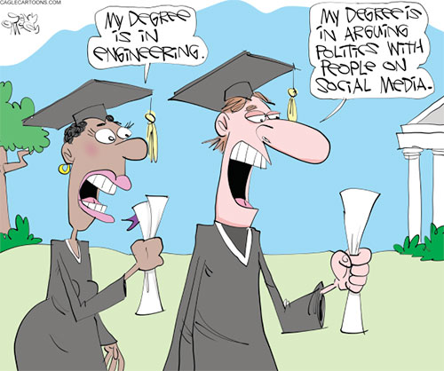 jpg Political Cartoon: Degree In Arguing
