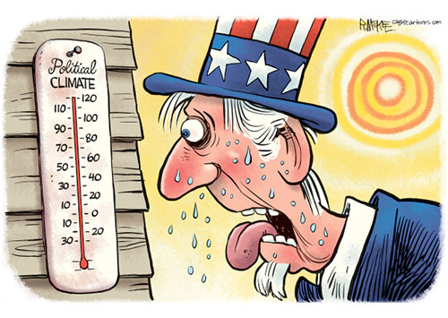 jpg Political Cartoon: Hot Political Climate