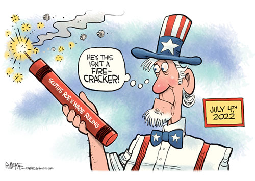 jpg Political Cartoon: July 4th Dynamite