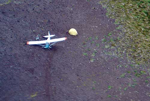 jpg crash-landed Piper Cub aircraft