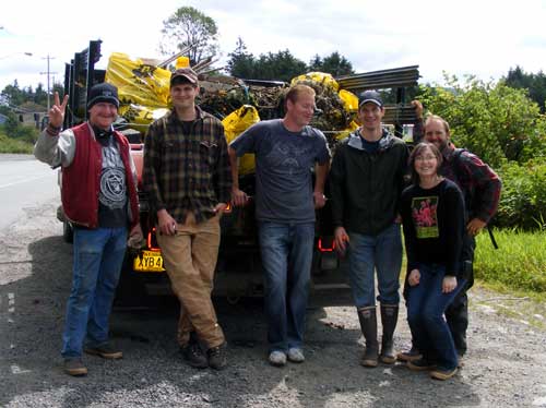 jpg Volunteers Clean-Up Saxman's Coastline