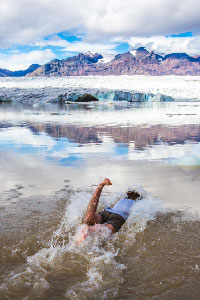 jpg Undergraduate geosciences student Kailyn Davis plunges into science on a research expedition to the Wrangells.