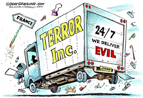 jpg Editorial Cartoon: France terror truck 