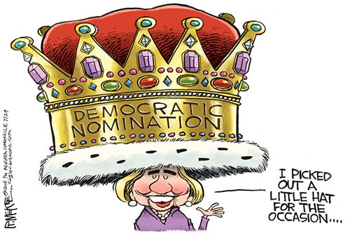 jpg Editorial Cartoon: Hillary Coronation 