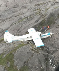 11 rescued from plane crash on POW