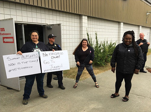 jpg Wasilla protesters. "Go to Juneau"