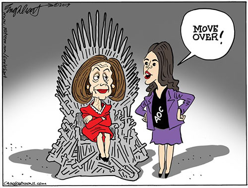 jpg Political Cartoon: Nancy And AOC