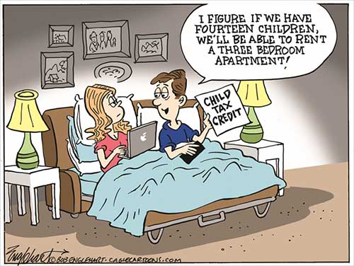 jpg Political Cartoon: Child Tax Credit