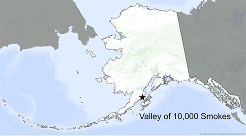 jpg The Valley of 10,000 Smokes lies on the Alaska Peninsula.