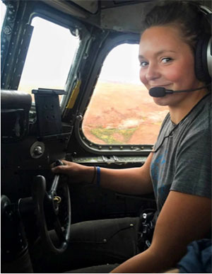 jpg 26-year old is the youngest and first-ever female Fire Boss pilot 
