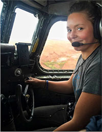 26-year old is the youngest and first-ever female Fire Boss pilot; Ketchikan grandmother very proud