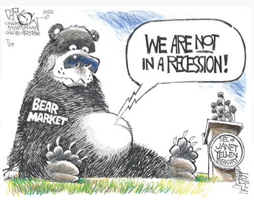 jpg Political Cartoon: Not in a recession