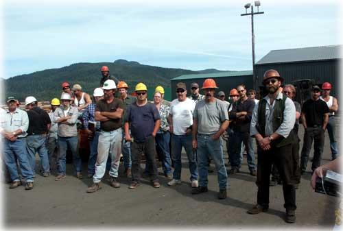 photo sawmill workers Ketchikan, Alaska