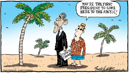 jpg Political Cartoon: Obama At The North Pole