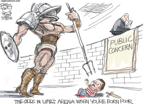 jpg Editorial Cartoon: Arena of Life 