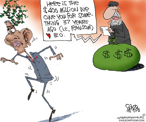 jpg Editorial Cartoon: Obama's Ransom 