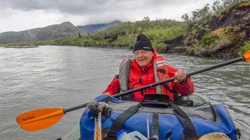 jpg Stan Havlick paddles down the Sheenjek River in July 2017.