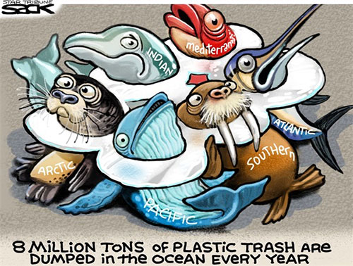 jpg Editorial Cartoon: Ocean Trash