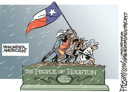 jpg Editorial Cartoon: Hurricane Harvey, Houston 