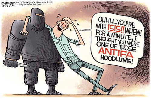jpg Editorial Cartoon: Antifa