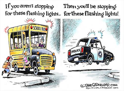 jgp Political Cartoon: School bus safety 