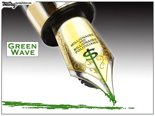 jpg Political Cartoon: Green Wave