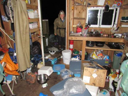 jpg his photo sent via satellite phone shows the interior of a cabin on Chowiet Island a few hours after a nearby magnitude 8.2 earthquake.