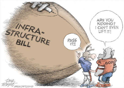 jpg Political Cartoon: Infrastructure Bill 