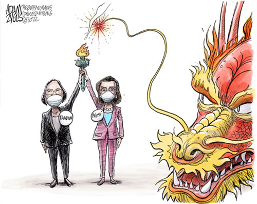 jpg Political Cartoon:  Pelosi in Taiwan