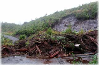 Brown Mountain Road Slide...