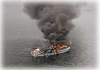 Boat Fire Investigated...