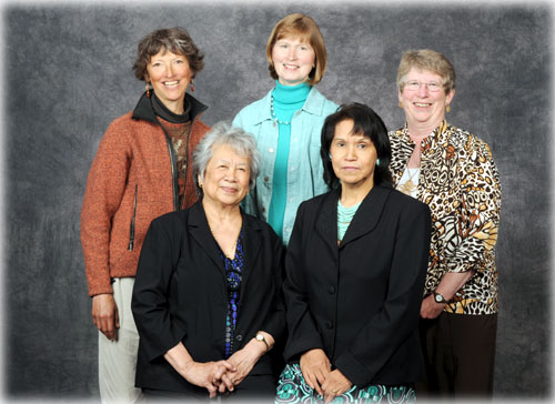 jpg "Women of Distinction" for 2010 honorees are Marna Cessnun, Clara Diaz, Peggy Hovik, Cecilia Johnson and Jeanne Sande